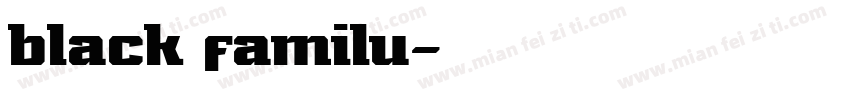 black familu字体转换